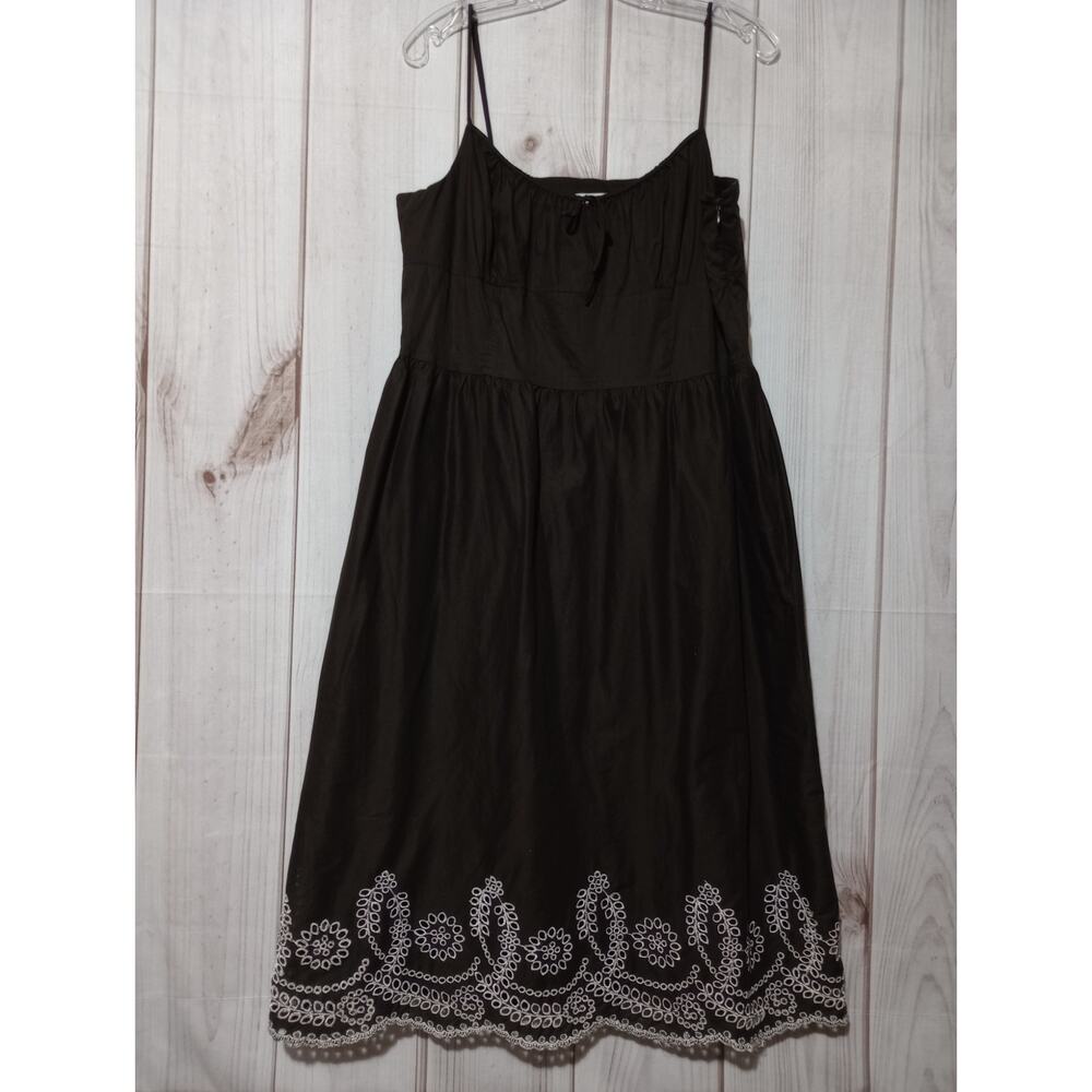 Ann Taylor Loft Dress Ladies 16 Sleeveless Brown‎